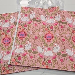 Homegoods TJMaxx Marshalls Viral Swan Lake Print Shopper Tote Bags Set of 2 NWOT